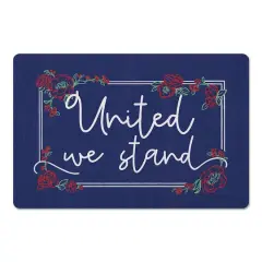 United we Stand Script Floor Mat, 18" x 27"