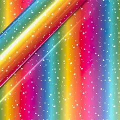 Siser&reg; EasyPatterns&reg; Plus Speckles Heat Transfer Vinyl Rainbow