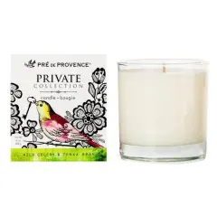 European Soaps Private Collection Jar Candle Wild Celery and Tonka Bean