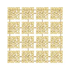 Gold Aluminum Contemporary Wall Decor, 43" x 42"
