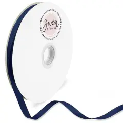 Gwen Studios Solid Grosgrain Ribbon Navy Blue