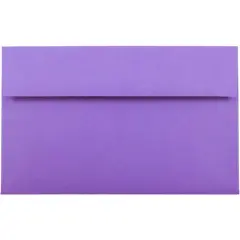 JAM Paper A10 Colored Invitation Envelopes, 50ct. Violet Purple
