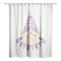 Easter Gnome Banner Shower Curtain 71" x 74" Shower Curtain