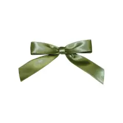 JAM Paper 2" Satin Twist Tie Bows, 100ct. Moss