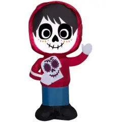 3.5ft. Airblown&reg; Inflatable Halloween Miguel from Coco with Skull