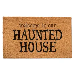 Welcome to Our Haunted House Door Mat