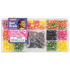 The Beadery&reg; Bright Pearl Large Hair Bead Box Kit
