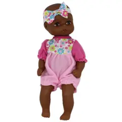 Goldberger Baby's First&reg; Classic Baby Softina&trade; 11" Baby Doll with Pink Floral Jumper