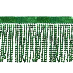 6" Sequin Fringe Trim by Celebrate It&reg; Green