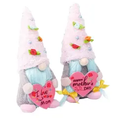Santa's Workshop 8" Mother's Day Gnome Decoration Set