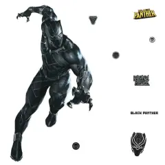 RoomMates Black Panther Peel & Stick Giant Wall Decals