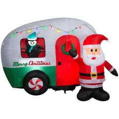 9ft. Airblown&reg; Inflatable Santa's RV