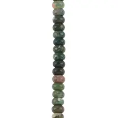 Green Agate Rondelle Beads, 8mm by Bead Landing&trade;