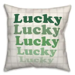 Lucky Stack St. Patrick's Day Throw Pillow