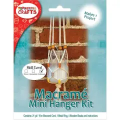 Pepperell Modern Macram&eacute; Hanging Jar Kit