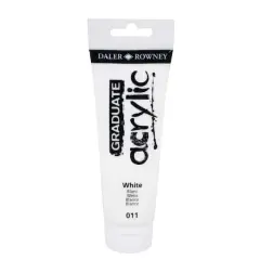 Daler-Rowney&reg; Graduate Acrylic Paint, 120mL 011 White