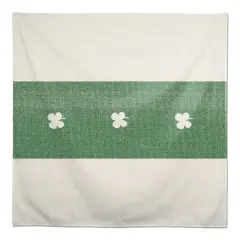 Clover Green Stripes Tablecloth 58" x 58" Tablecloth