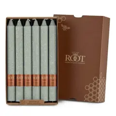 Root Candles 9" Unscented Timberline&trade; Arista&trade; Taper Candles, 12ct. Sage Green