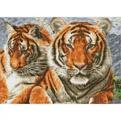Diamond Dotz&reg; Intermediate Tigers Diamond Painting Kit