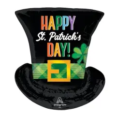SuperShape XL&reg; St. Patrick's Day Top Hat Foil Balloon