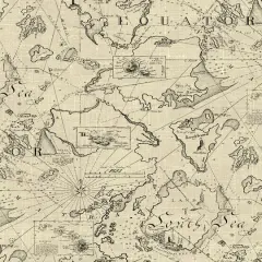 Tommy Bahama&reg; Charted Course Peel & Stick Wallpaper Parchment