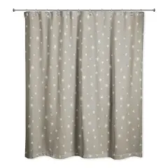 Gray Twinkle Shower Curtain