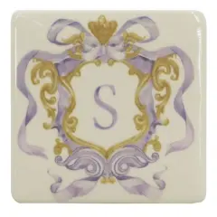 4.5" x 4" Ceramic Monogram D&eacute;cor by Ashland&reg; S