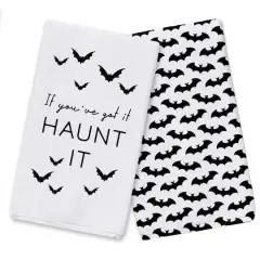 Haunt It Bat Group Tea Towel Set