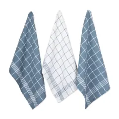 DII&reg; J&M Blue Waffle Weave Dishtowel & Dishcloth Set