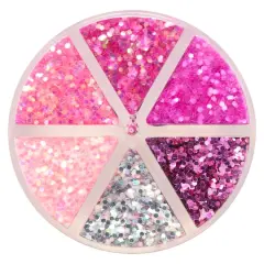 Chunky Polyester Glitter Mix by Recollections&trade; Pink