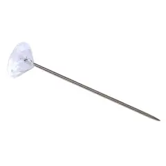 JAM Paper 1.5" Clear Diamond-Style Corsage Pin, 144ct.