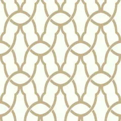 RoomMates Trellis Peel & Stick Wallpaper Gold