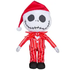 18.5" Disney&reg; Big Head Jack Skellington in Red Outfit Holiday Greeter