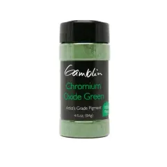 Gamblin Artist's Color Dry Pigments, 4oz. Chromium Oxide Green