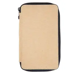 Global Art 24 Slot Canvas Pencil Case Wheat