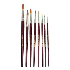 S&S Worldwide&reg; Red Sable Watercolor Brush Set