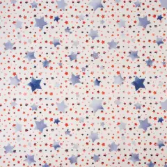 SINGER Red, White & Blue Layered Stars Cotton Fabric