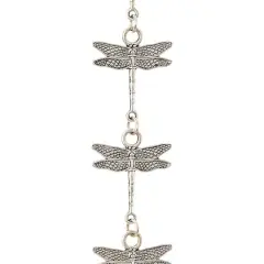 Silver Plated Dragonfly Connectors, 28mm by Bead Landing&trade;