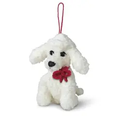 Intermediate White Dog Amigurumi Crochet Ornament Kit by Loops & Threads&reg;