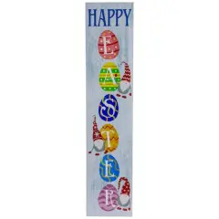 Multicolor Happy Easter Eggs Spring Wall Sign