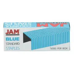 JAM Paper Standard Size Staples, 5,000ct. Blue