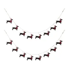 Glitzhome&reg; 6ft. Christmas Dog Garland, 2ct.