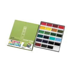 Kuretake Zig Gansai Tambi 24-Color Watercolor Set