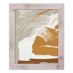 Fall Abstract Western White Framed Print