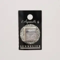 Sennelier French Artists' Watercolor Paint, Half Pan 755 Ivory Black