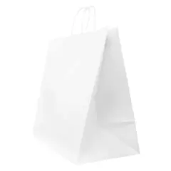 JAM Paper 16" White Kraft Gift Bags, 24ct.