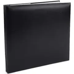 Pioneer&reg; Leatherette Post Bound Album, 12" x 12" Black