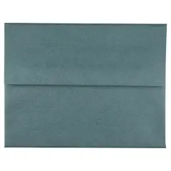 JAM Paper 4.375" x 5.75" Metallic Invitation Envelopes, 25ct. Malachite Deep Green Stardream