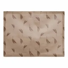 Feather Grass Cotton Twill Placemat Orange/Rust