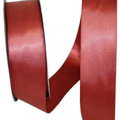JAM Paper 1.5"x 50yd. Double Face Satin Ribbon Copper